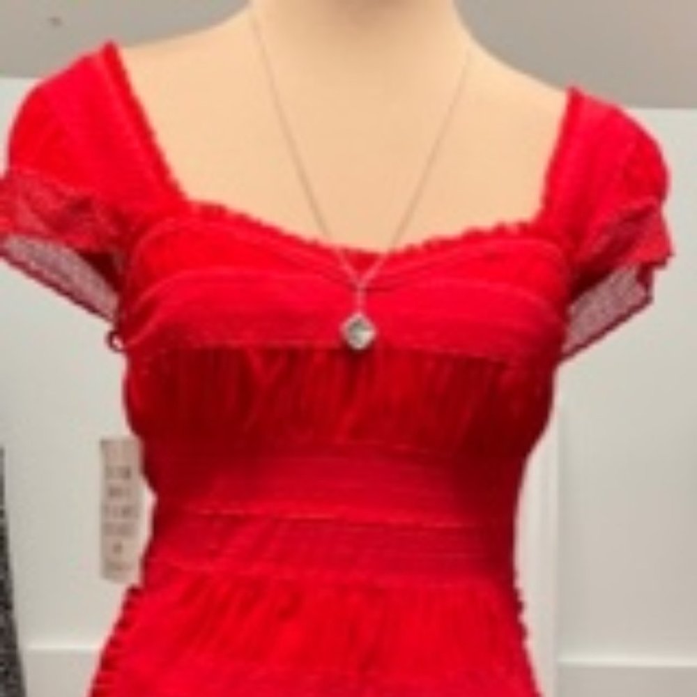 Free People NWT Red Alicia Casual Dress